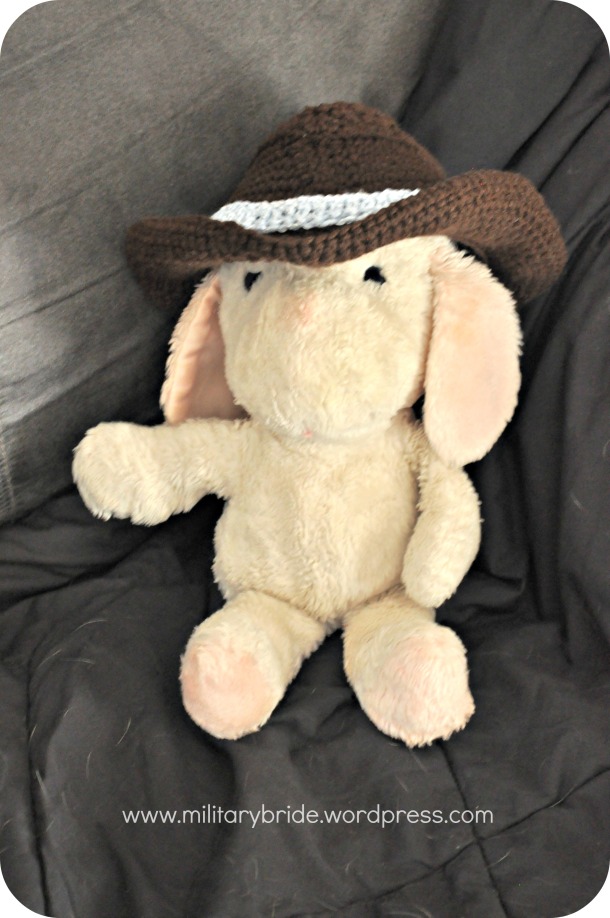 baby's cowboy hat